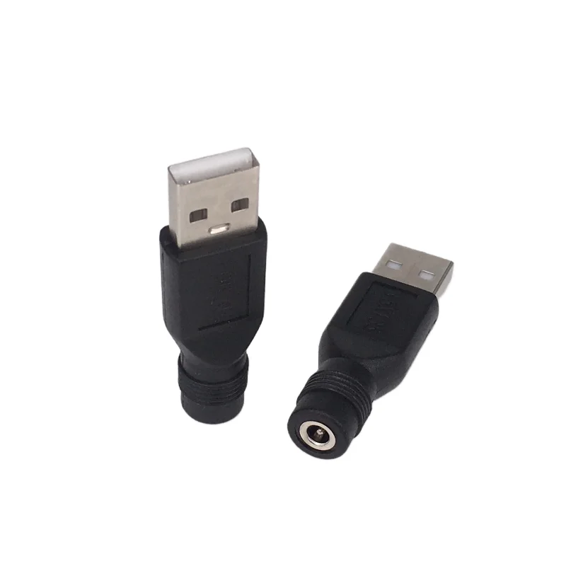 Plug adapter DC female jack to USB 2.0 male plug jack 5V power plugs connector for laptop 3.5*1.35mm/4.0*1.7mm/5.5*2.1mm