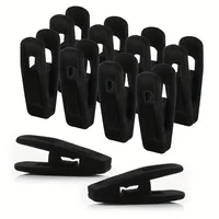 10pcs Velvet Hanger Clips, Clothes Pins, Strong Finger Clips Perfect For Thin Velvet Hangers, Closet Accessories 1