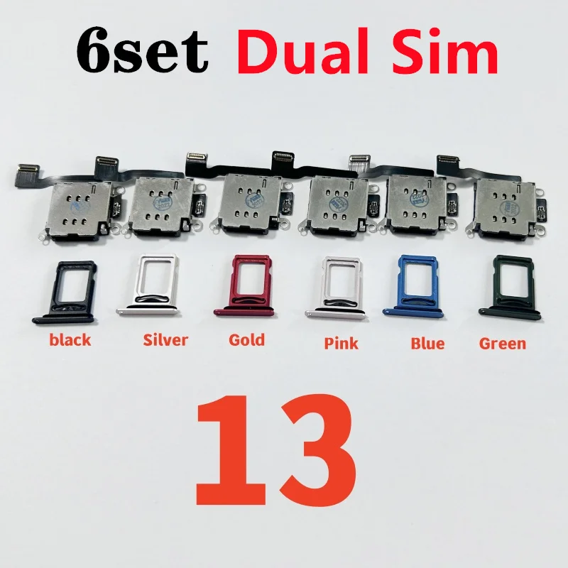 Vassoio Lettore SIM E Cavo Flessibile Per IPhone XR – Doppia SIM, Argento - Foto 2
