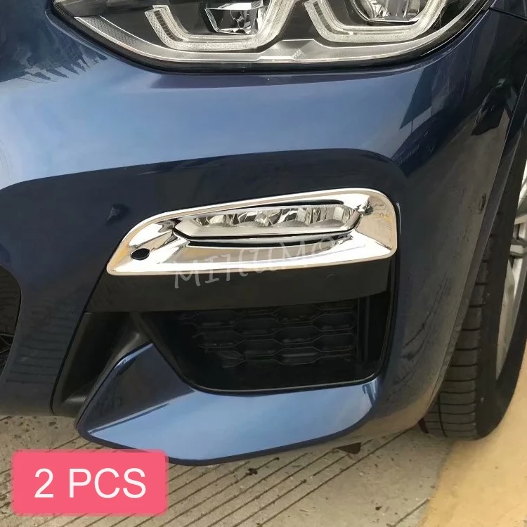 

Chrome Front Fog Light Frame Cover Trims For BMW X3 G01 M Sport 2018 2019 2020 2021