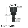 8/16/20/25/32mm Garden PE Tube Connector 1/2 3/4 1" Thread Hose Elbow Barb Coupler Fitting Farm Irrigation PE Pipe Joint 5