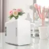 Mini Fridge Single Door Multiuse Beverage Refrigerator for Desk Vehicle Dorm 2