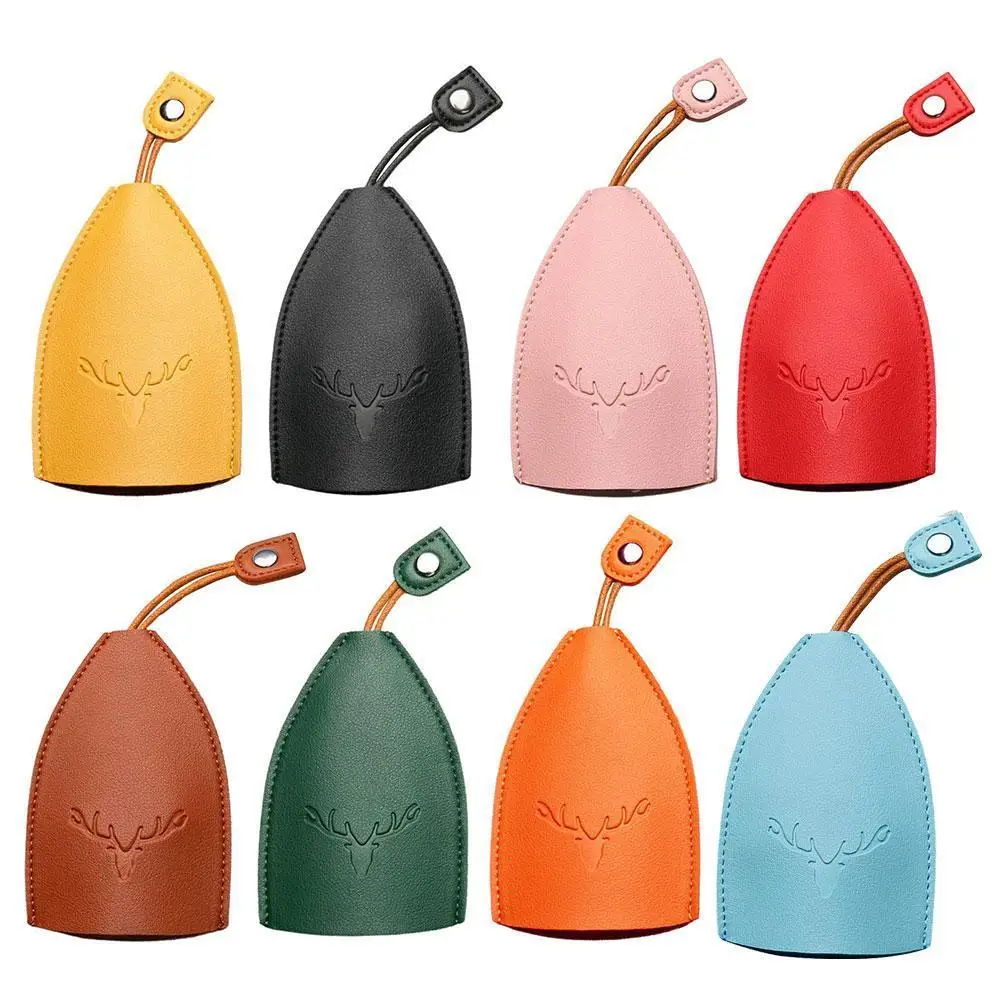 

Симпатичная мультяшная сумка для ключей унисекс с вытяжным типом, кошельки для ключей из искусственной кожи, ключницы, держатель для автомобиля, новая кожаная сумка для ключей на Рождество