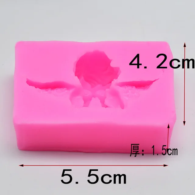 3D Szögű Cukor Szilikon Penész Angyal Szárny Sütemény Flip Csokoládé Dekoratív Sütőszerszámok Süteményekhez - Image 6