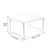 Clear Acrylic Desktop Storage Shelf Foldable Design Multi Purpose Rack Bathroom Bedroom Office Locker Shelves Holder Racks Home 5