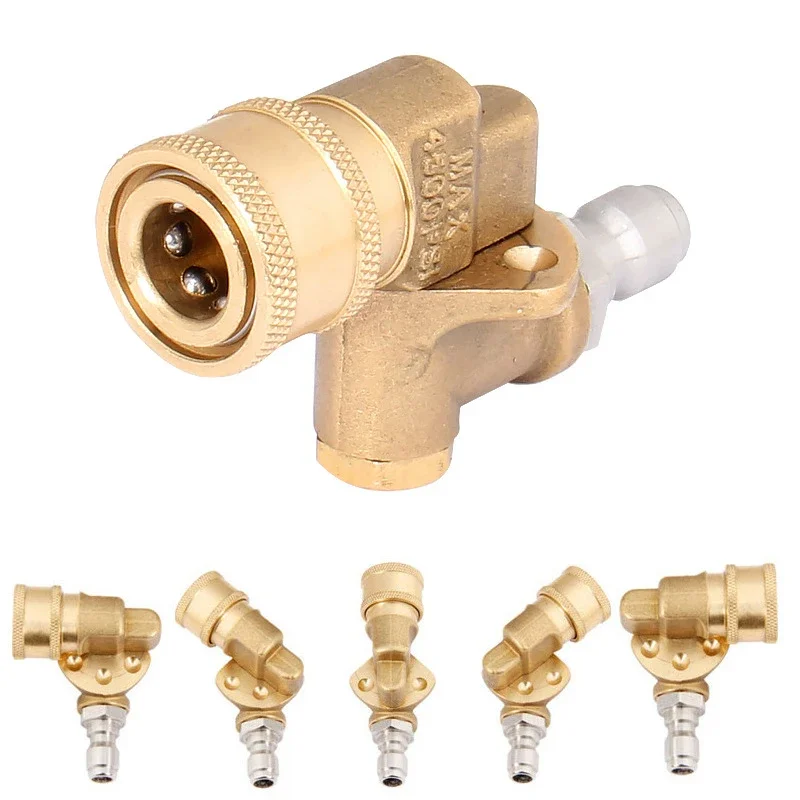 High Pressure Car Wash Water Gun Head 5-speed Adjustment Insertion Rotary Turning Nozzle Joint Fan-shaped Quick Nozzl 5