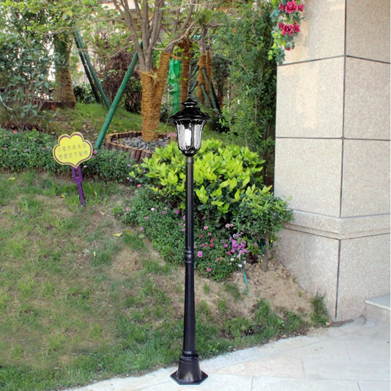 (≈ 1.8M) Outdoor Lawn Lamp European Waterproof Garden Lawn Lamp Outdoor Led Garden Villa Single Aisle High Pole Street Lamp