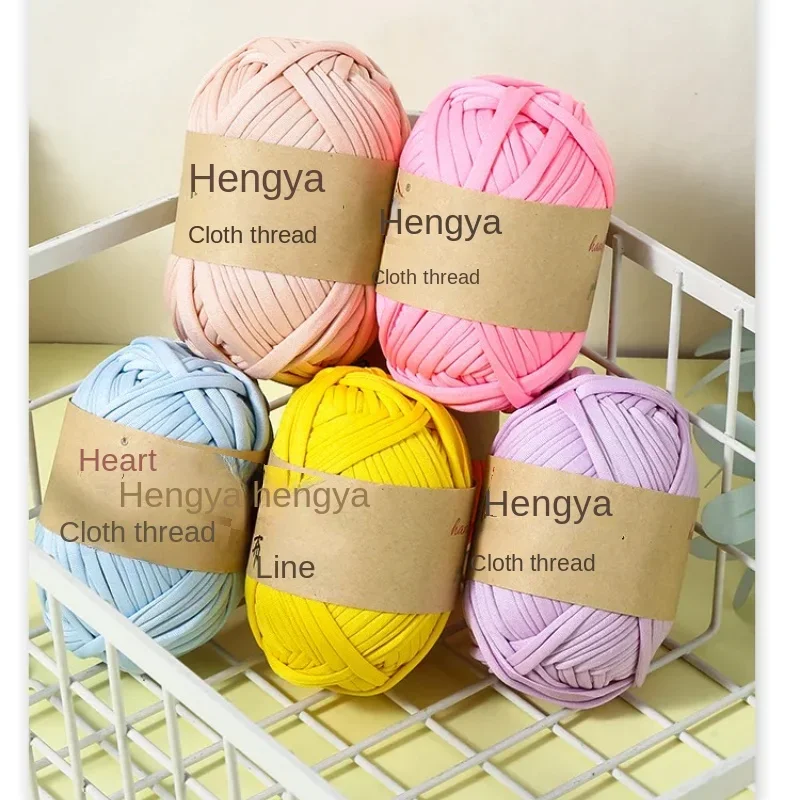 T Shirt Yarn Spaghetti Yarn Thick Yarn for Crocheting Cotton Polyester  Elastic Fabric Cloth Knitting Yarn for Hand DIY - AliExpress