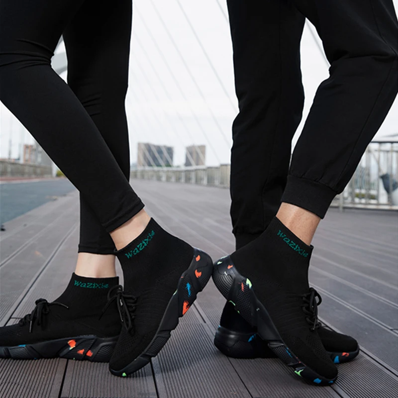 New Unisex Fashion Sneakers Women Sock Boots Shoes Ladies Casual Loafers Student Sports Shoes Woman Men Shoes Plus Size Boots