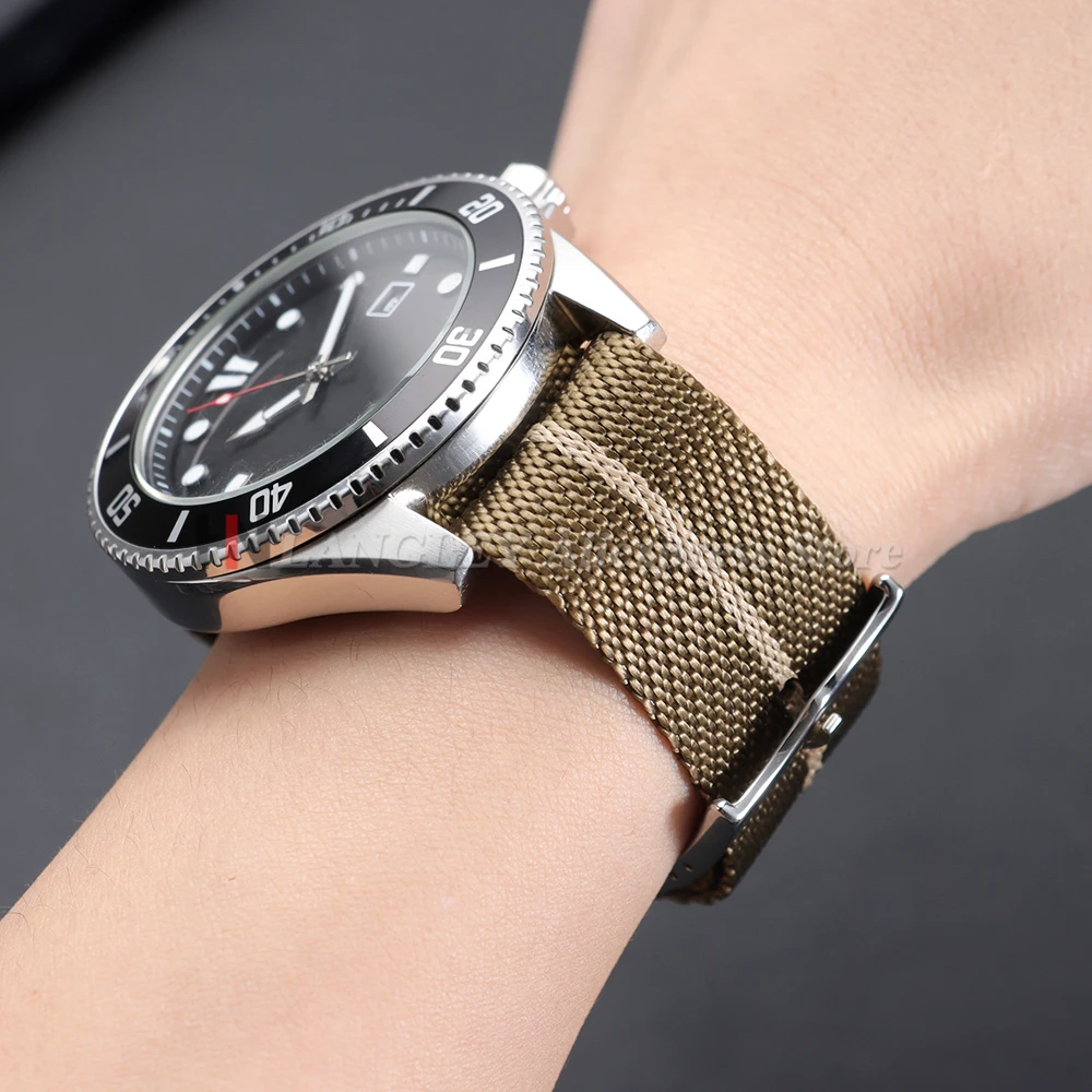 Premium Nylon Canvas Watch Band - Military Style Sport Strap