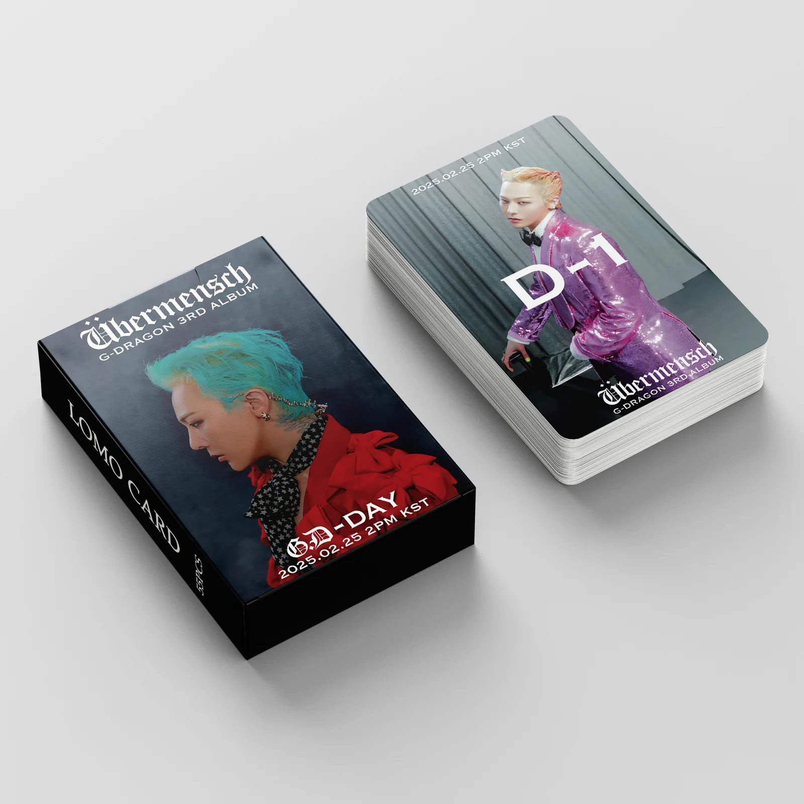 Kpop G-DRAGON album &Uuml;bermensch HD photo cards new song POWER lomo cards for boys girls gifts