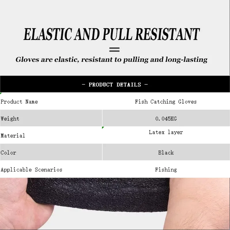 Fishing Catching Gloves Magnet Release Anti-slip Protect Hand From Puncture Scrapes Waterproof