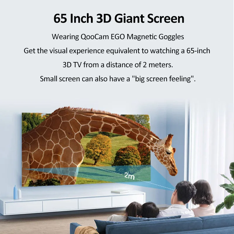 Kandao QooCam EGO 3D Stereo Camera 4K 60FPS VR Camera Waterproof Six Axis Anti Shock Camrea with 65 Inch Maximum Screen
