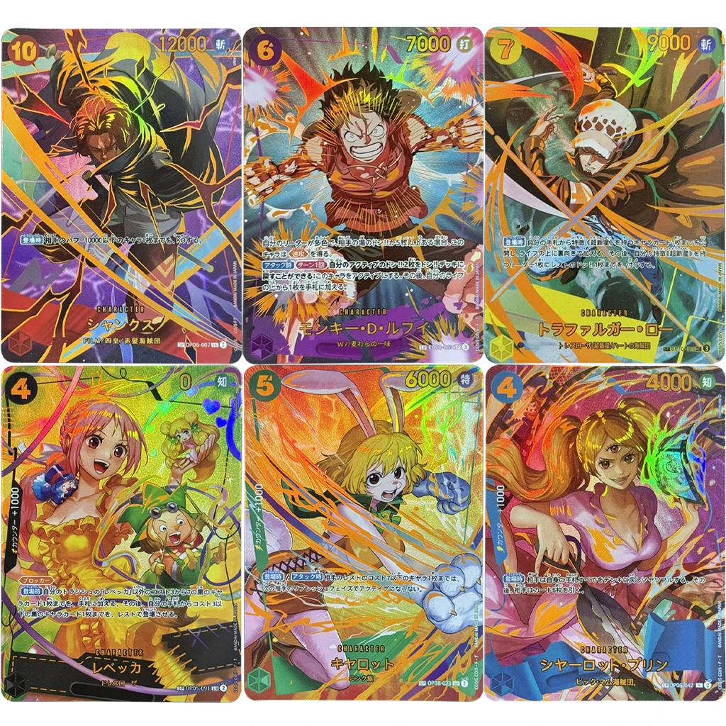 6Pcs DIY 2025 Premium Booster One Piece Card Vol.2 PRB-02 SP Luffy