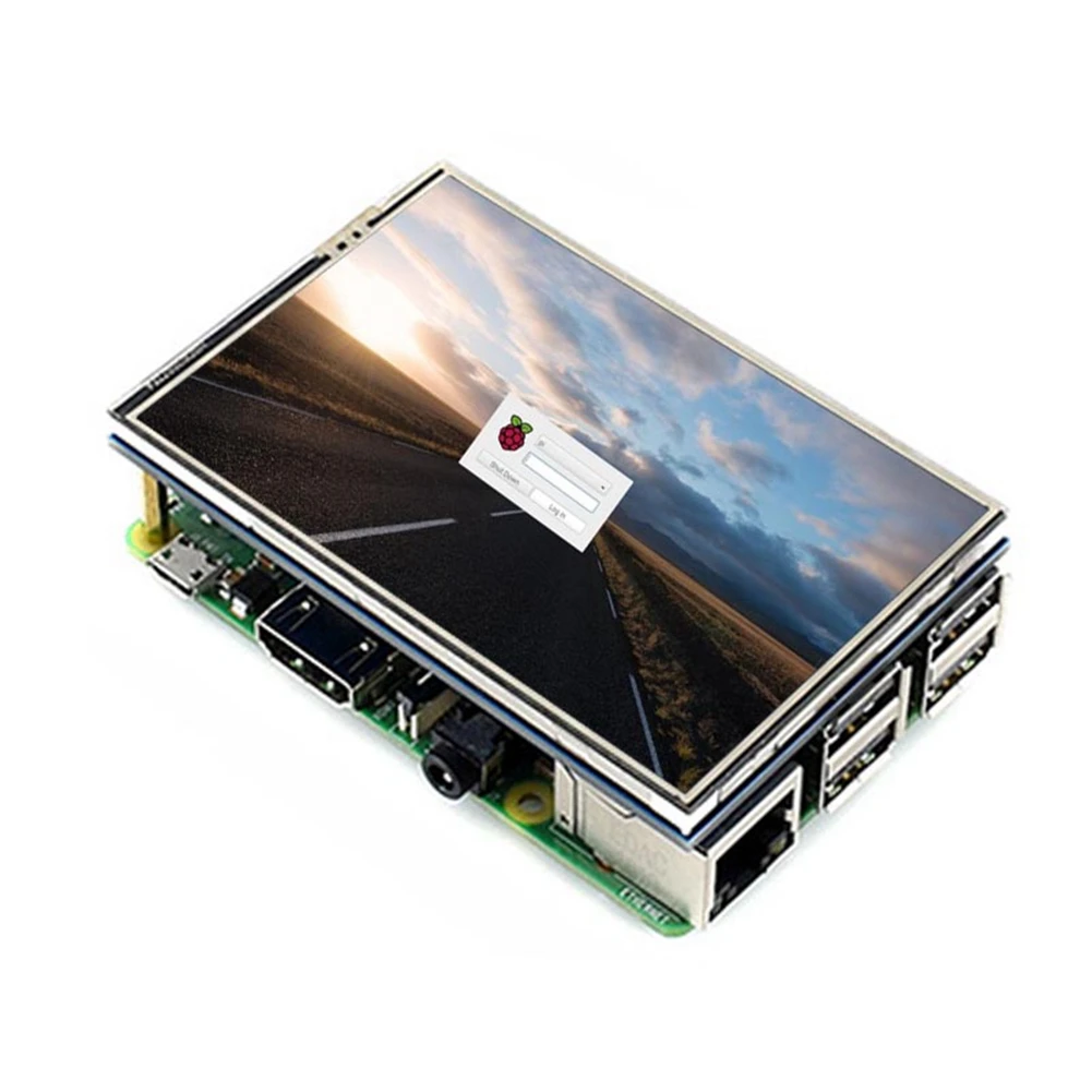 라즈베리 파이 4 용 정전식 터치 스크린 LCD 디스플레이, HDMI 호환, 3.5 인치 모니터, 320x480, 3B +, 3B, 2B +, 2A +