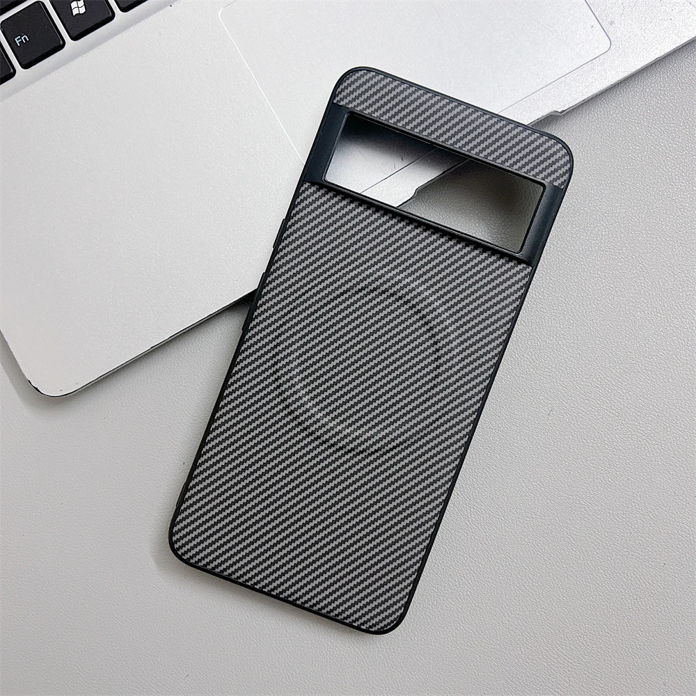 Matte Slim Carbon Fiber Pattern Magnetic Phone Case - Hard Armor Cover
