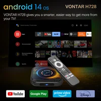 VONTAR H728 Android 14 TV Box Allwinner H728 Octa Core Cortex A55 Support 8K Video 4K 1000M LAN Wifi6 Media Player Cooling  Fan - Image 2