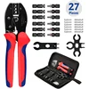 Solar Crimping Pliers Tools Kit For MC4 Cable Electeical Connectors Solar Panel PV Cable 6 Male Female Connectors Termianls Sets 1