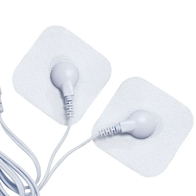 2-Way 2.35mm Plug Wires for Tens EMS Massager Electrical Nerve Muscle Stimulator Electrode Cable Line Wire for Electrode Pads 6
