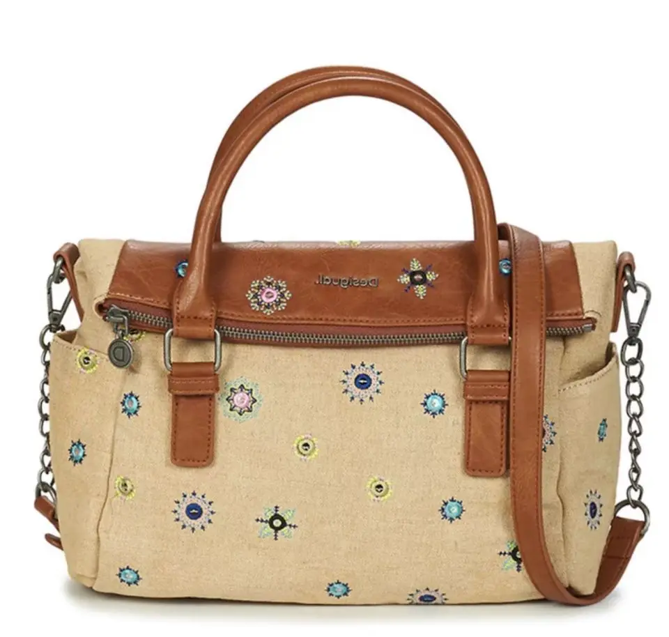 Spanish foreign trade new heavy industry embroidery women's portable large capacity bag single shoulder crossbody fashion bag 2
