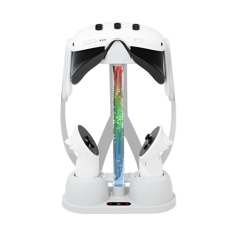 

Charging Dock For Meta Quest 3 VR Headset Charging Stand Charger Station For Meta Quest 3 Accessories RGB Lights Storage Stand