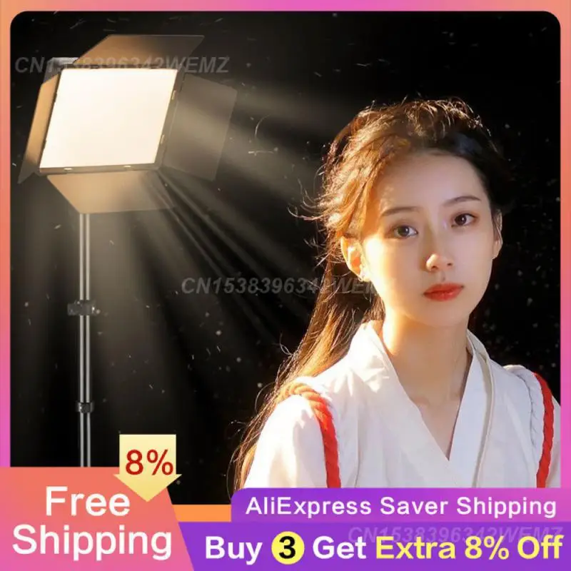 

Video Fill Lamp Panel Live Room Light 2700-6500k Flat Fill Light For Live Photo Studio Light Square 10 Inch Led