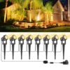 8LEDS 3000K Outdoor Spotlight Landscape Decoration IP65 Waterproof Garden Light for Tree 220V Pathway Yard Lawn Ground Spotlight 2