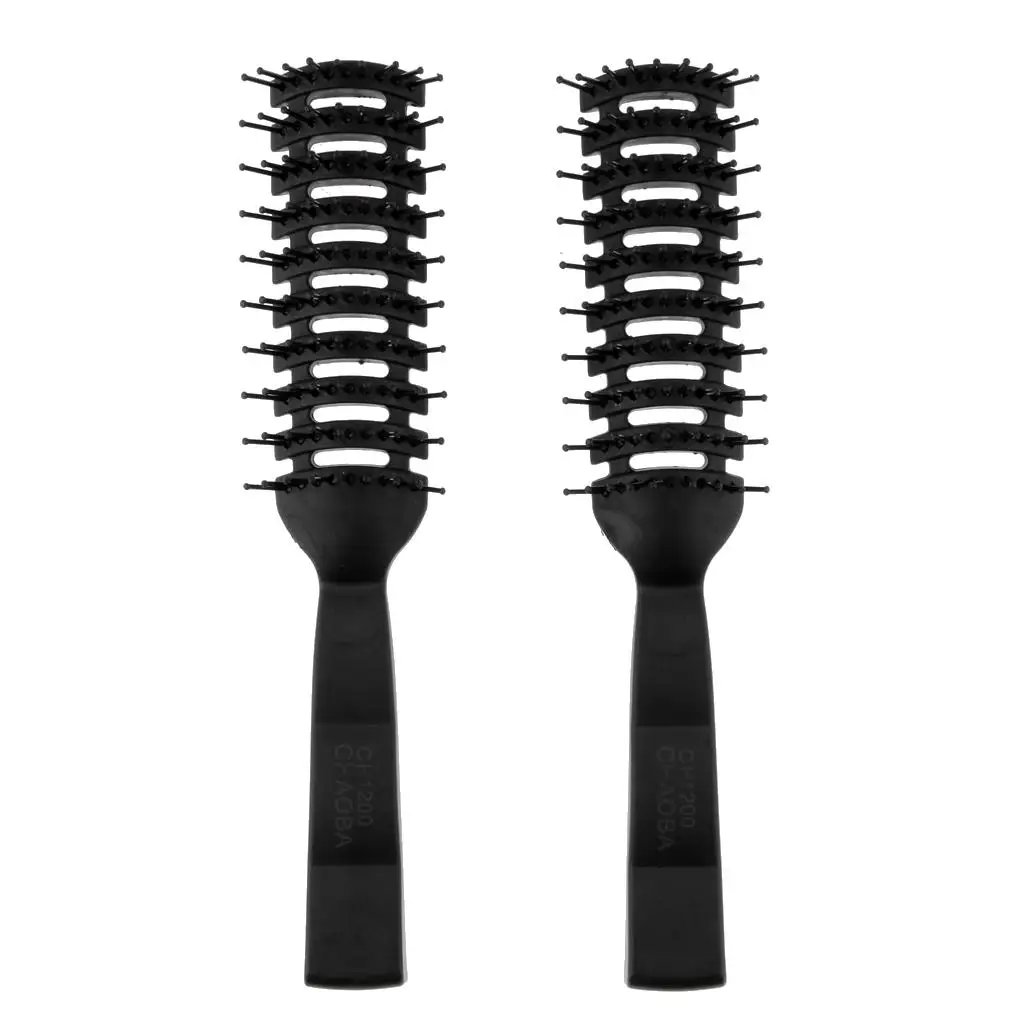 2x Hairbrush Hairdresser Brush Styling Brush Tunnel Brush for Hair Styling 5