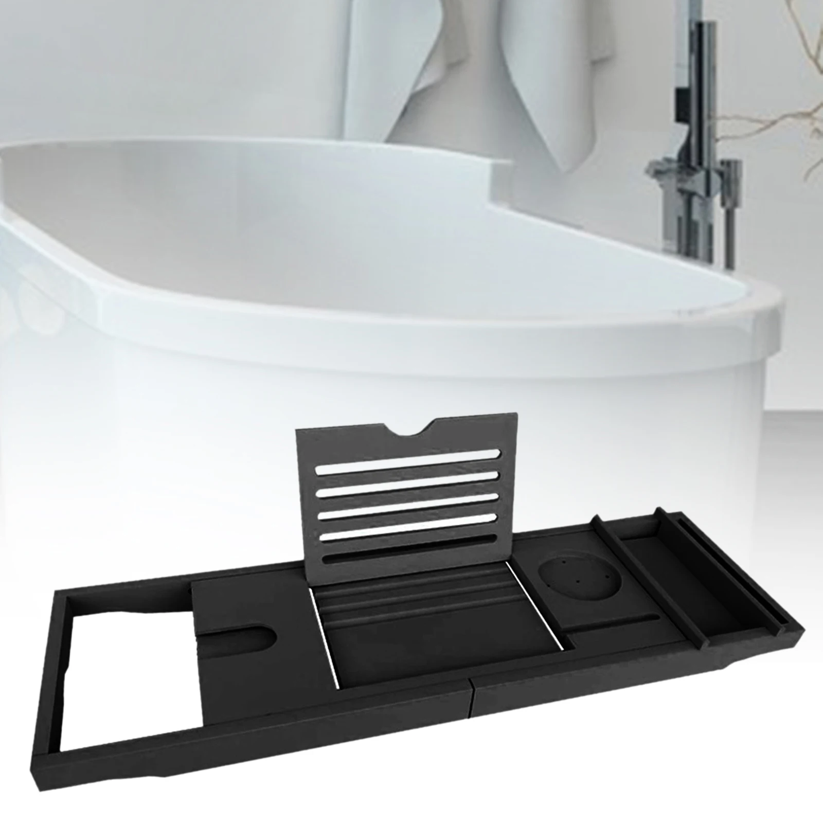 Wooden Tray Bathtub Storage Rack Bathtub Tray Bath Caddy Tray 29.53''~42.91'' for Tub Bathtub Stand Holder Shower Storage Rack Unique Gift Accessories wooden tray,bathtub storage rack