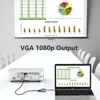 Tebe USB-C Hub 4 IN 1 Type-c to 4K HDMI-adapter VGA USB 3.0 Splitter with 100W PD Fast Charging for Macbook Dell Lenovo Huawei 3
