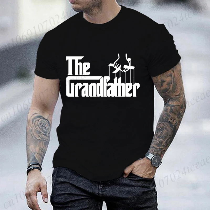 The Grandfather bedrucktes Herren-T-Shirt, Unisex, lässiges Herren-Shirt, modisches Kurzarm-T-Shirt, Opa-Streetwear, Alltags-Komfort-Tops