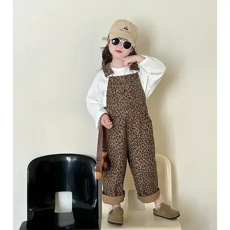 Girls Leopard Wide-Leg Pants 2