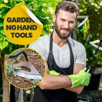 Hollow Small Hoe Full Manganese Steel Gardening Hand-held All-steel Hardened Hollow Hoe Planting Plowing and Weeding Tools 1