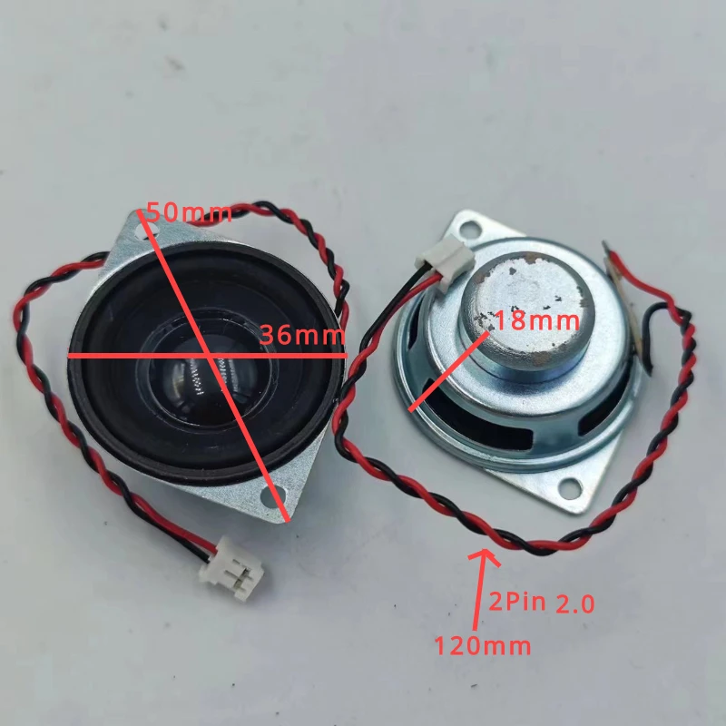SOTAMIA 2Pcs 36MM Mini Speakers 4 Ohm 3W Portable Sound Speaker Rubber Edge Home Theater Loudspeaker DIY Amplifier Audio 4