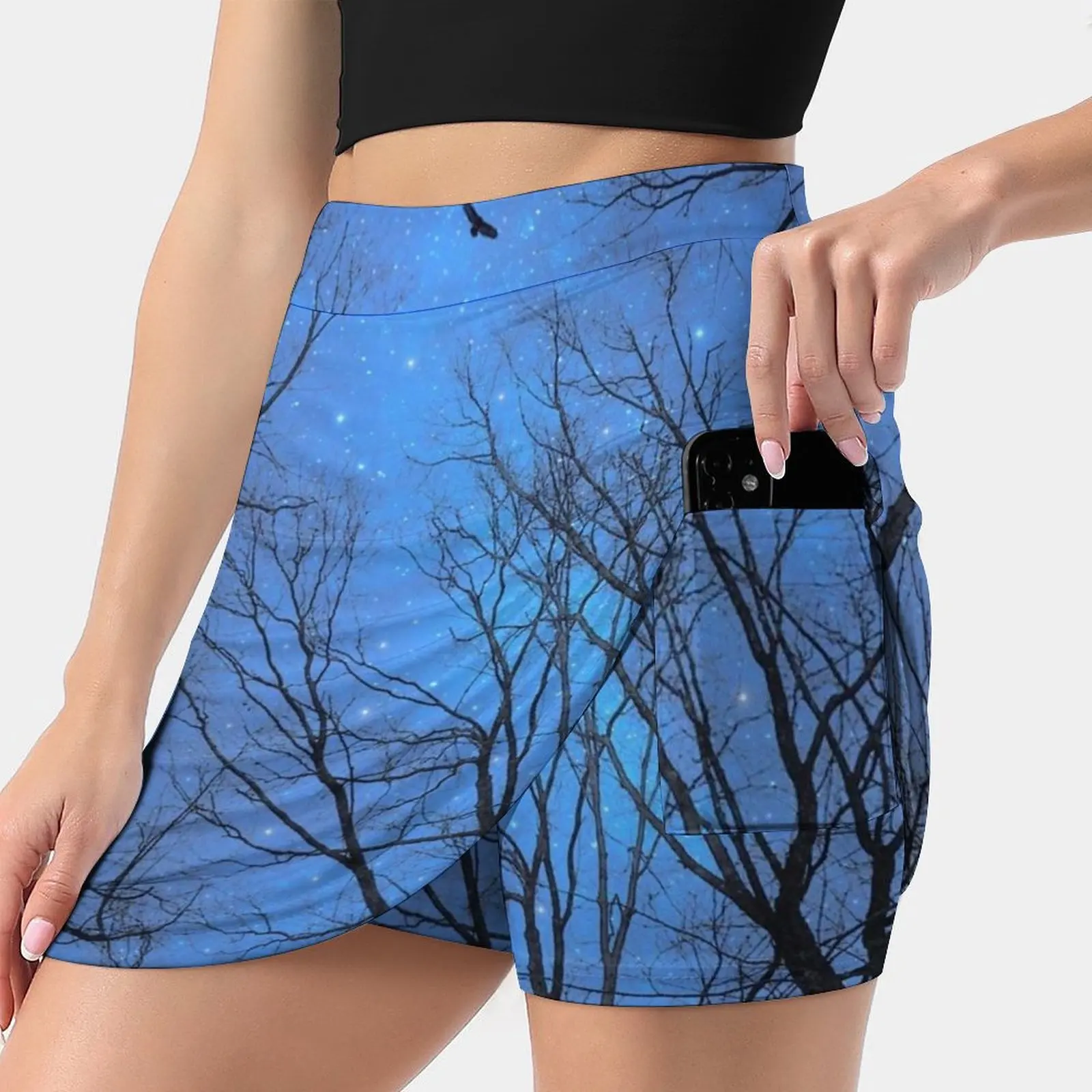 È Necessario Un Certo Buio Gonna Da Donna Gonne Cosmetiche Nuova Moda Gonne Corte Stelle Notturne Nebulosa Cielo Pervinca Blu