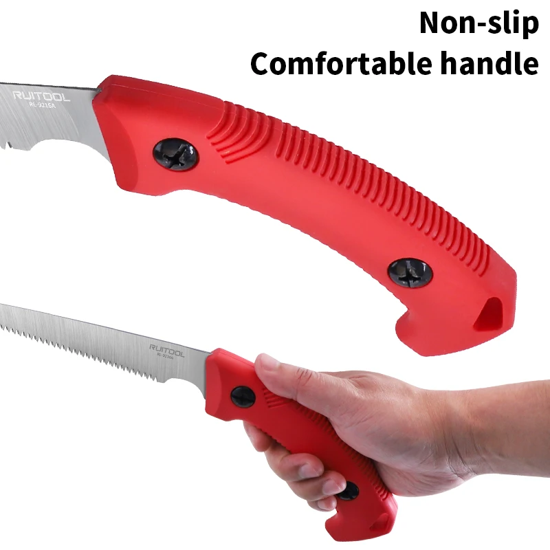 Hunting Saw High Carbon Steel 12 TPI Curved Saw Blade Triple Cut Bone Saw Outdoor-Hunting Saw with Comfortable Handle 5