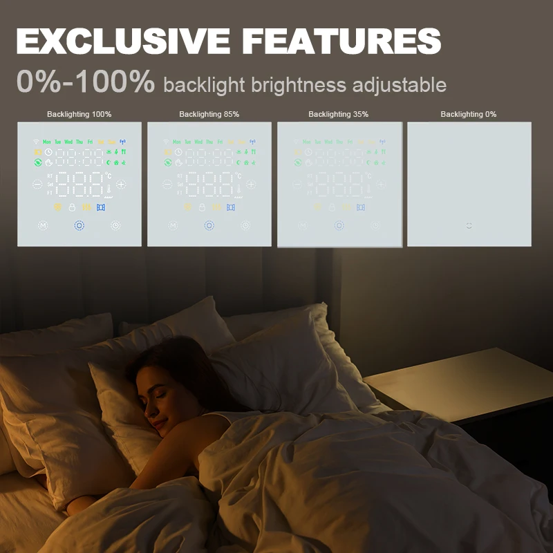 WiFi-Enabled Smart Thermostat for Floor Heating and Gas Boilers with Voice Control