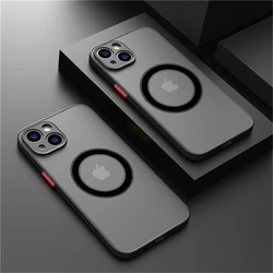 Luxury Magnetic Black Matte Armor Shockproof Ultra Thin Case - iPhone 13 Mini (Black)