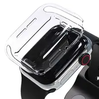 Étui transparent pour Apple Watch, 45mm 41mm 44mm 40mm 46mm 42mm, protecteur d'écran, couverture complète, pare-chocs en TPU, iWatch série 10 9 8 7 SE 6 5 4 1