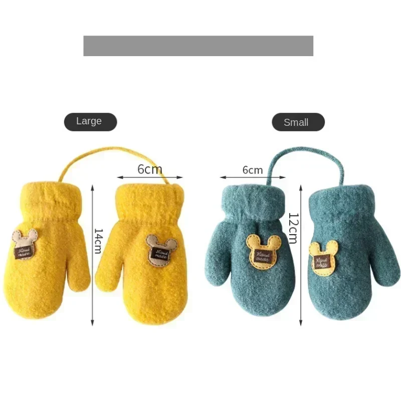 Mohair Plush Winter Gloves for Kids