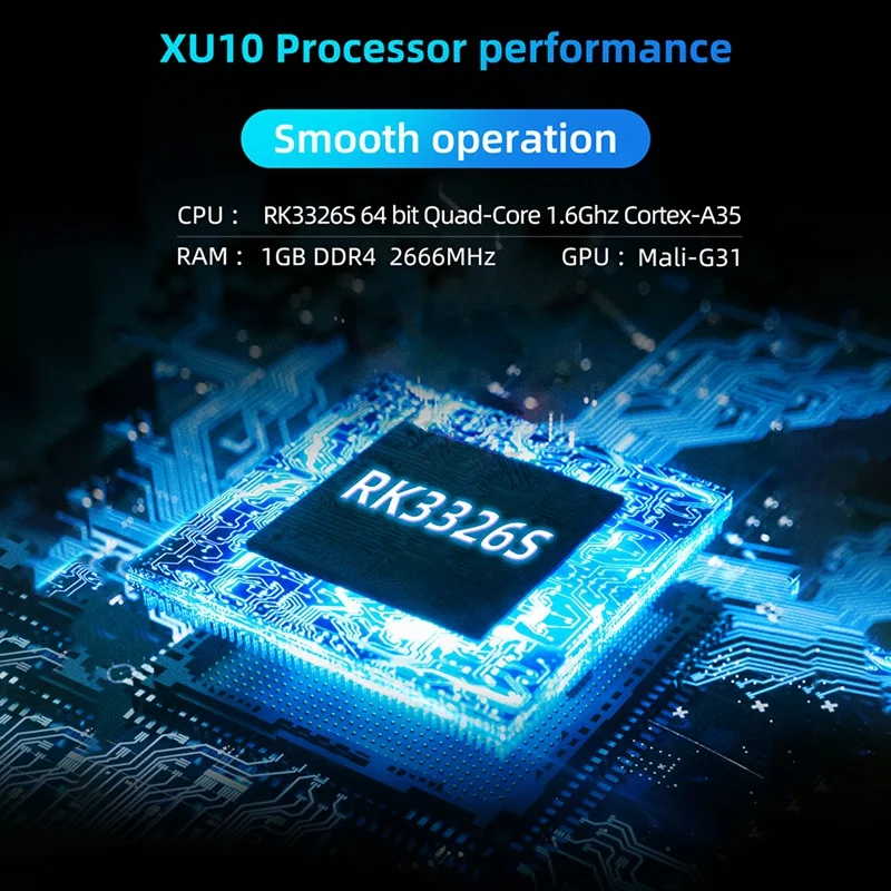 XU10 Game Console 3.5 Inch IPS Screen 128G Arcade Retro Dual Joystick 3D Game Player RK3326S 64Bit 3000Mah Purple Durable