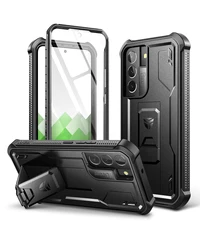 Rugged Military - Grade Full Body Case with Built - in Screen Protector - Pc + tpu (Black)