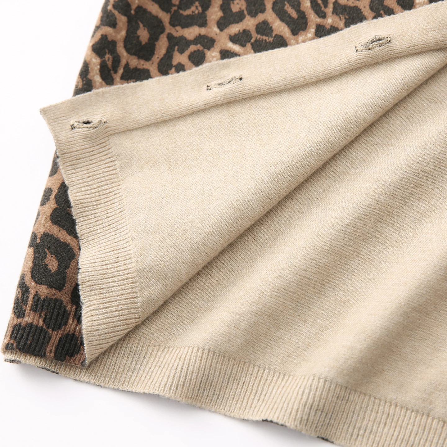 Women Fashion Leopard Print Knitt Cardigan O-Neck Single Breasted Long Sleeved Sweater Coat Lady Casual High Street Knitt Jacket