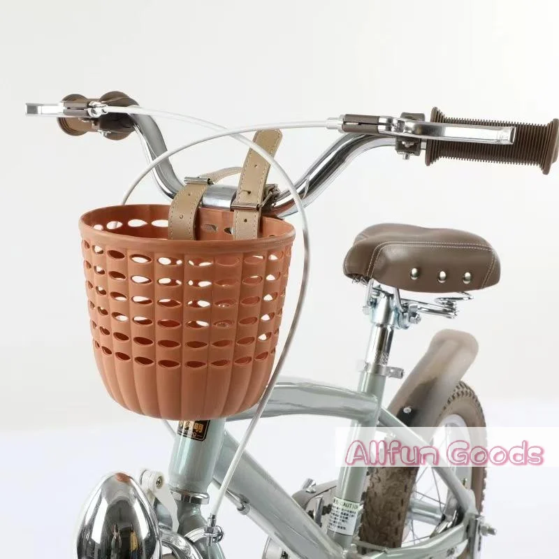 Children's Durable Handlebar Bike Basket with Adjustable Straps