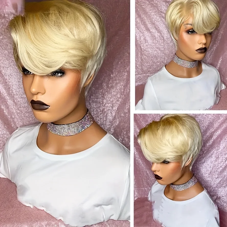 13x4x1 T Part Lace Wig Straight Short Bob Wig Remy Human Hair Wigs For Women
