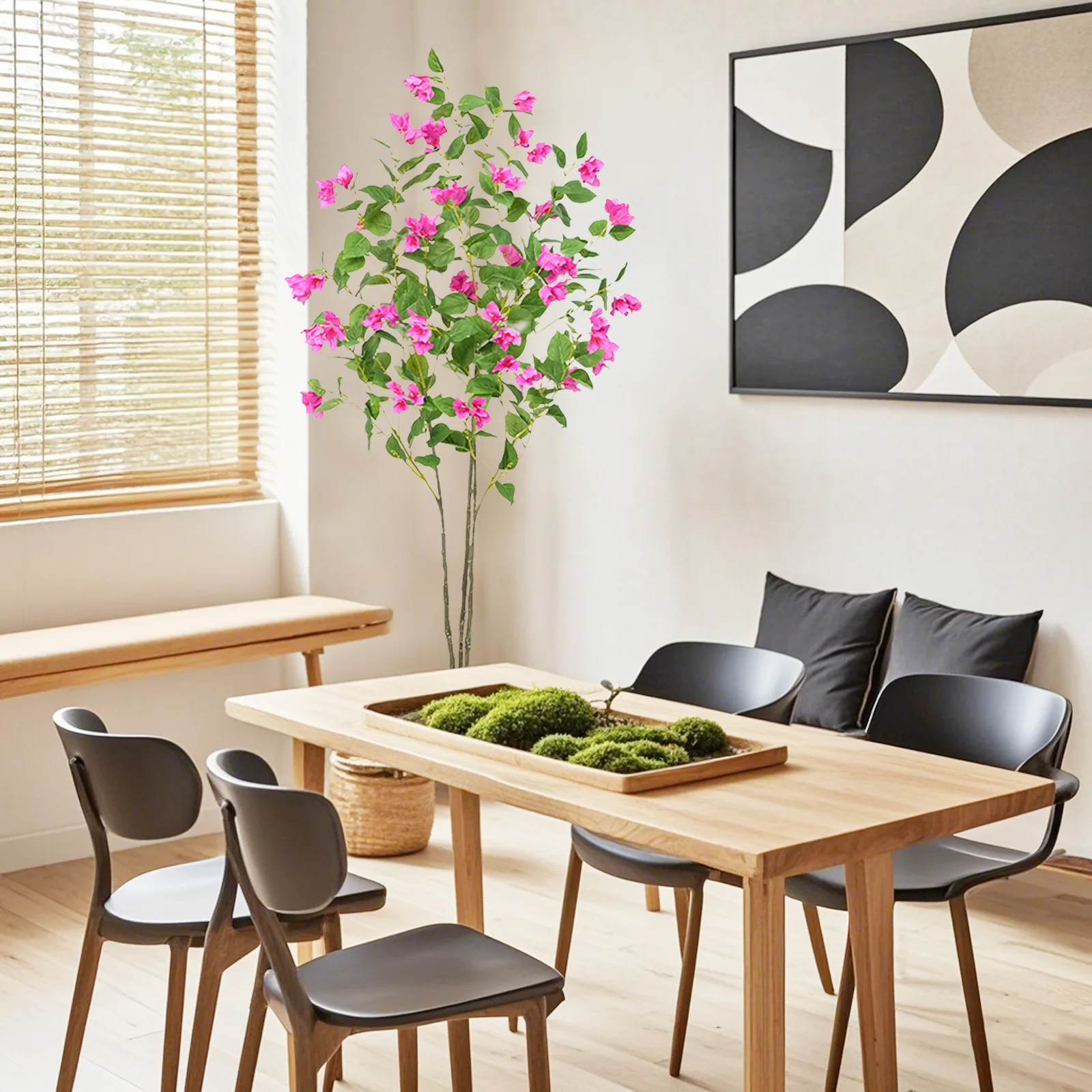 Künstlicher Baum mit fühlen sich echt an, Blätter, Bougainvillea-Blumen, Baum für Fotografie, Studio, Atmosphäre, Dekoration, Heimlandschaft – Detail 14