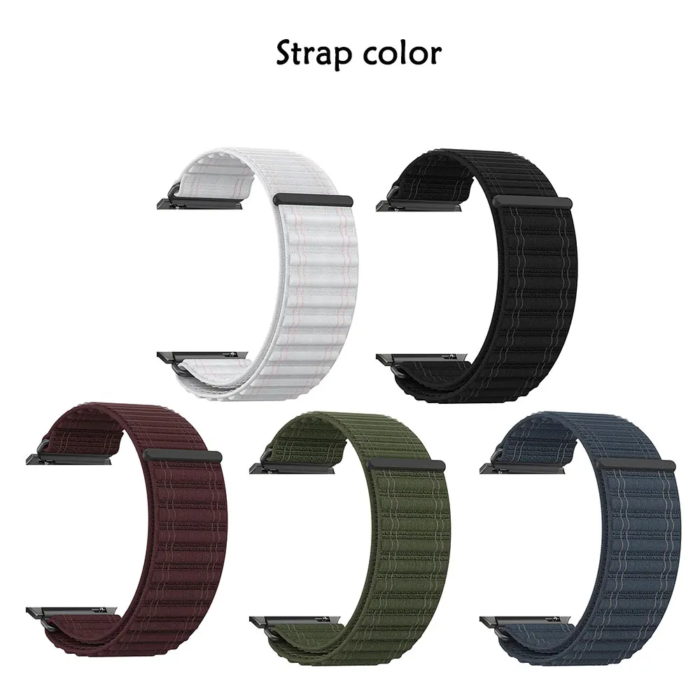 Breathable Soft Nylon Wristband with Metal Connector - Adjustable Sport Strap
