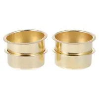 4pcs Holder Iron Cups Aromatherapy Making Cup Metal Tins Wedding Centerpieces Container Tealight Base 41x41x17MM 2