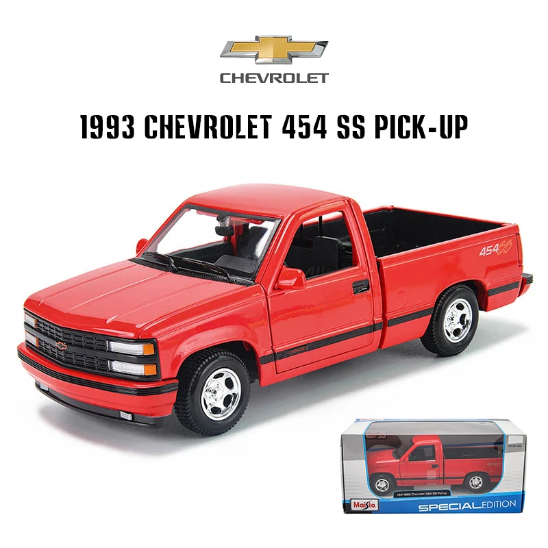 

Maisto 1:24 1993 Chevrolet 454 SS Pick-up Alloy die-cast static car model manufacturer collection gift toy Latest popular style