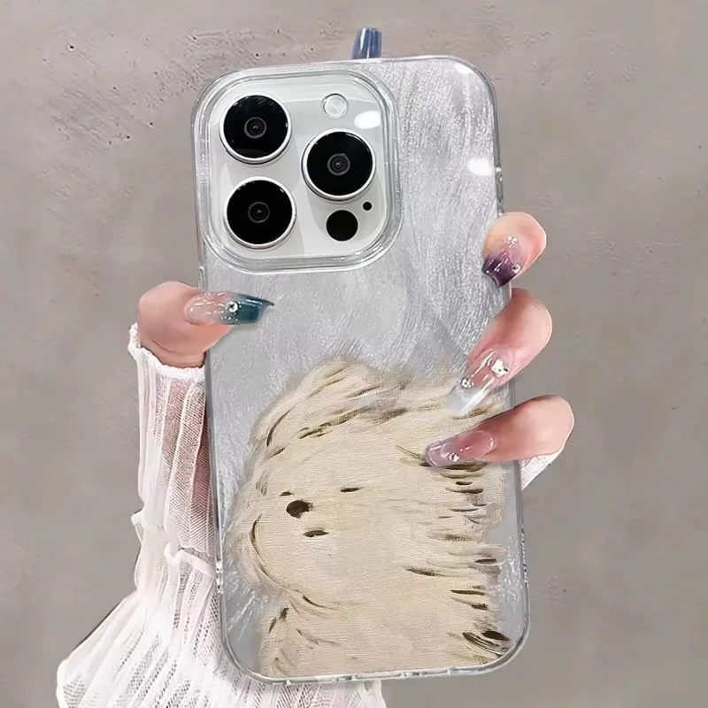Cartoon Puppy Cute Dog TPU Phone Case Cover